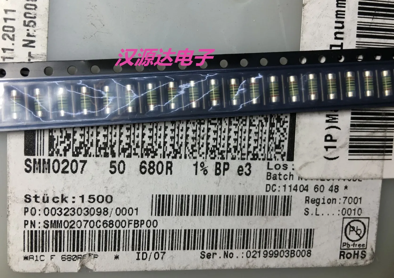 50 шт./лот SMM02070C6800FBP00 0207 680R 680 1% 1 Вт чипы электронные новые
50 шт./лот SMM02070C6800FBP00 0207 680R 680 1% 1 Вт чипы электронные новые