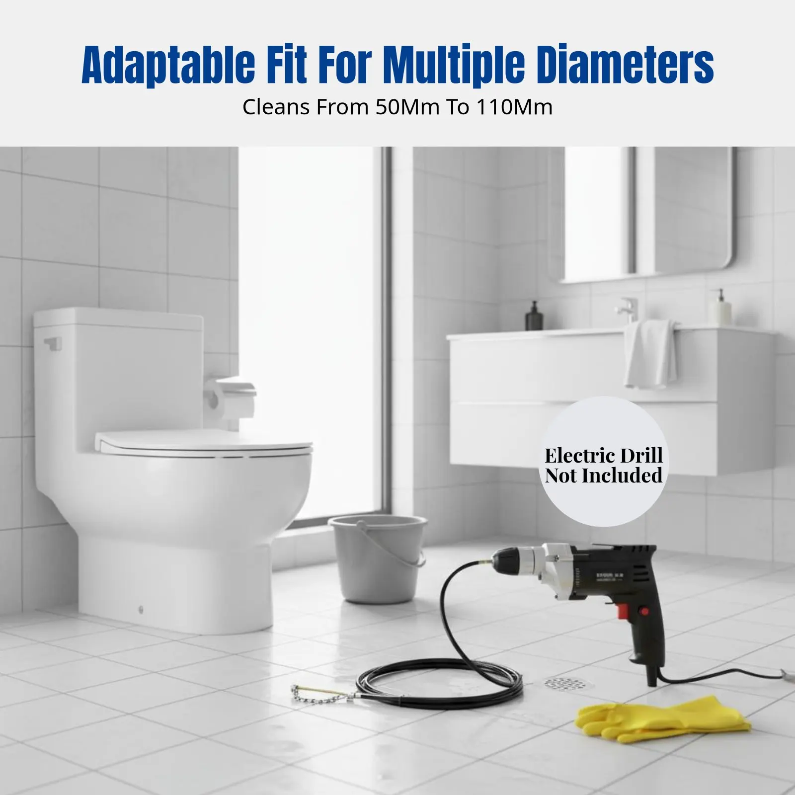 Unclogging Tool, Chain-Type, Drain Cleaner, Bathroom, Kitchen, Toilet, Oil, Metal, Adjustable Length
Unclogging Tool, Chain-Type, Drain Cleaner, Bathroom, Kitchen, Toilet, Oil, Metal, Adjustable Length