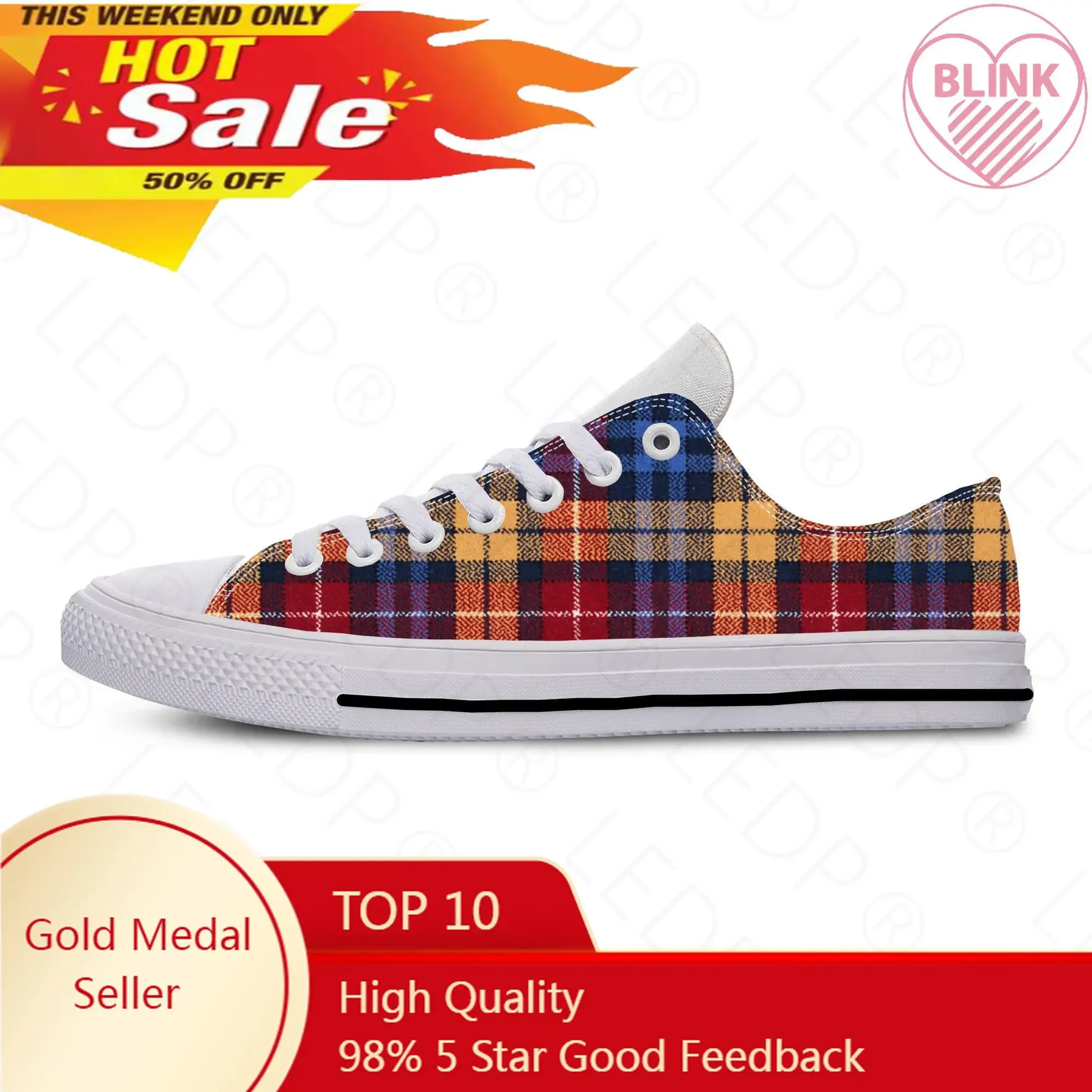 Scottish Clan Buchanan Tartan Plaid Fashion Funny Casual Cloth Shoes Low Top Breathable Lightweight 3D Print Men Women Sneakers
Scottish Clan Buchanan Tartan Plaid Fashion Funny Casual Cloth Shoes Low Top Breathable Lightweight 3D Print Men Women Sneakers