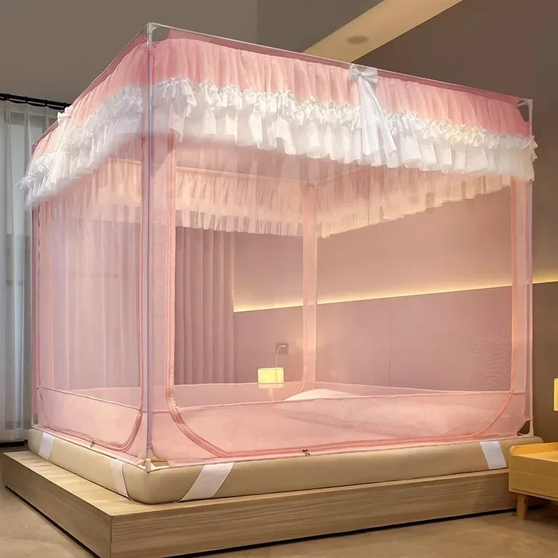 Summer Anti-mosquito Mosquito Net 3 Doors Full Envelope Anti-fall Bed Canopy Bed Curtains Bed Tent with Bracket Room Decor
Summer Anti-mosquito Mosquito Net 3 Doors Full Envelope Anti-fall Bed Canopy Bed Curtains Bed Tent with Bracket Room Decor