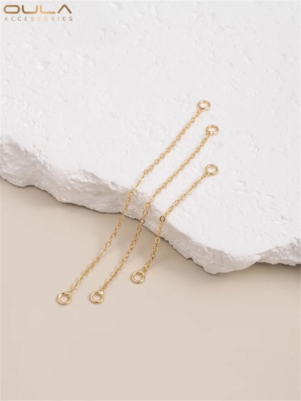 14K Gold-Color Plated DIY Accessory Double Loop Tail Chain Extension Chain Handmade Ear Jewelry Tassel Bracelet Necklace
14K Gold-Color Plated DIY Accessory Double Loop Tail Chain Extension Chain Handmade Ear Jewelry Tassel Bracelet Necklace