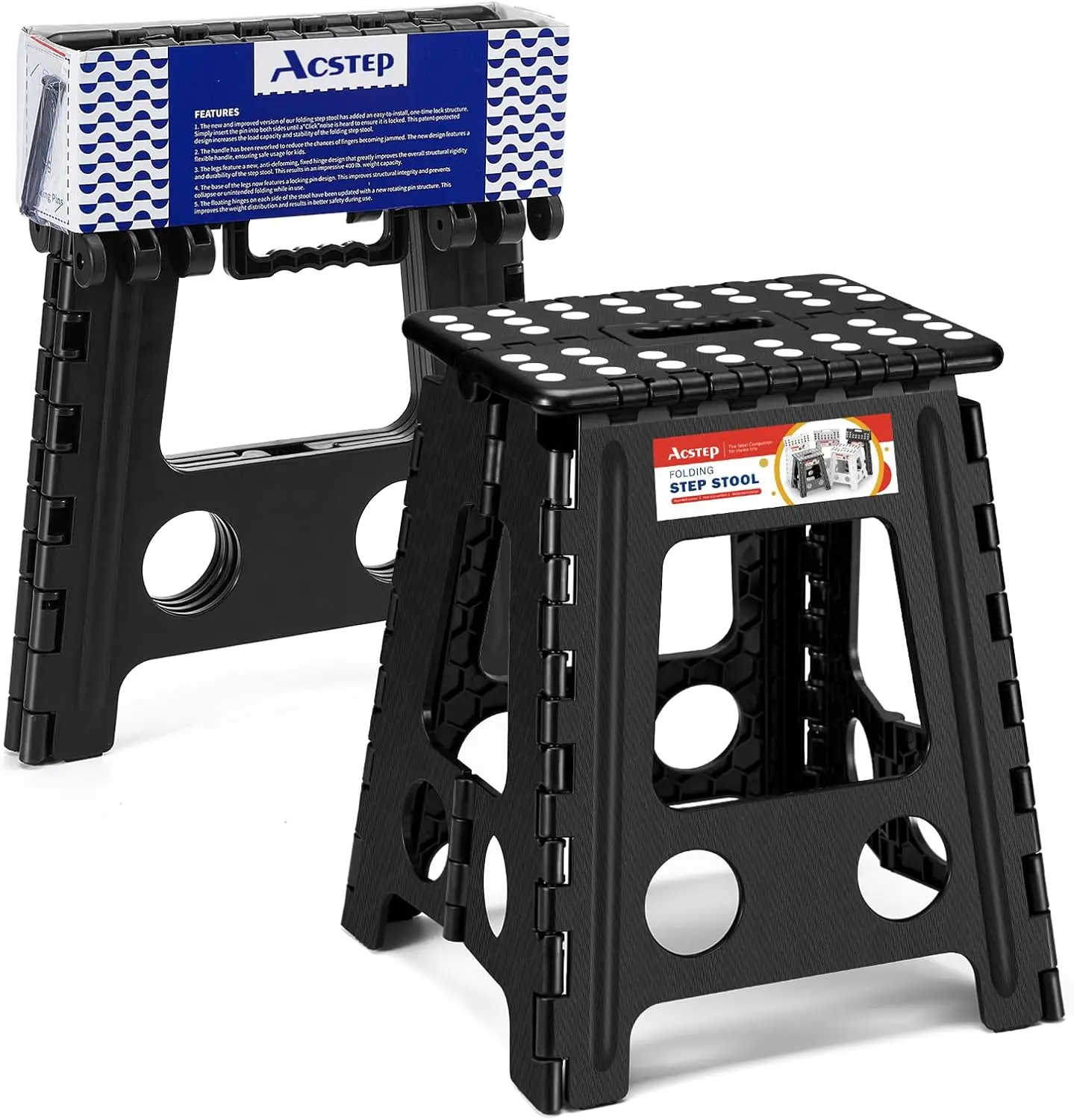 Folding Step Stool 16 Inch Heavy Duty Step Stool Foldable for Adults and Kids, Collapsible Stepping Stool with Handle,
Folding Step Stool 16 Inch Heavy Duty Step Stool Foldable for Adults and Kids, Collapsible Stepping Stool with Handle,