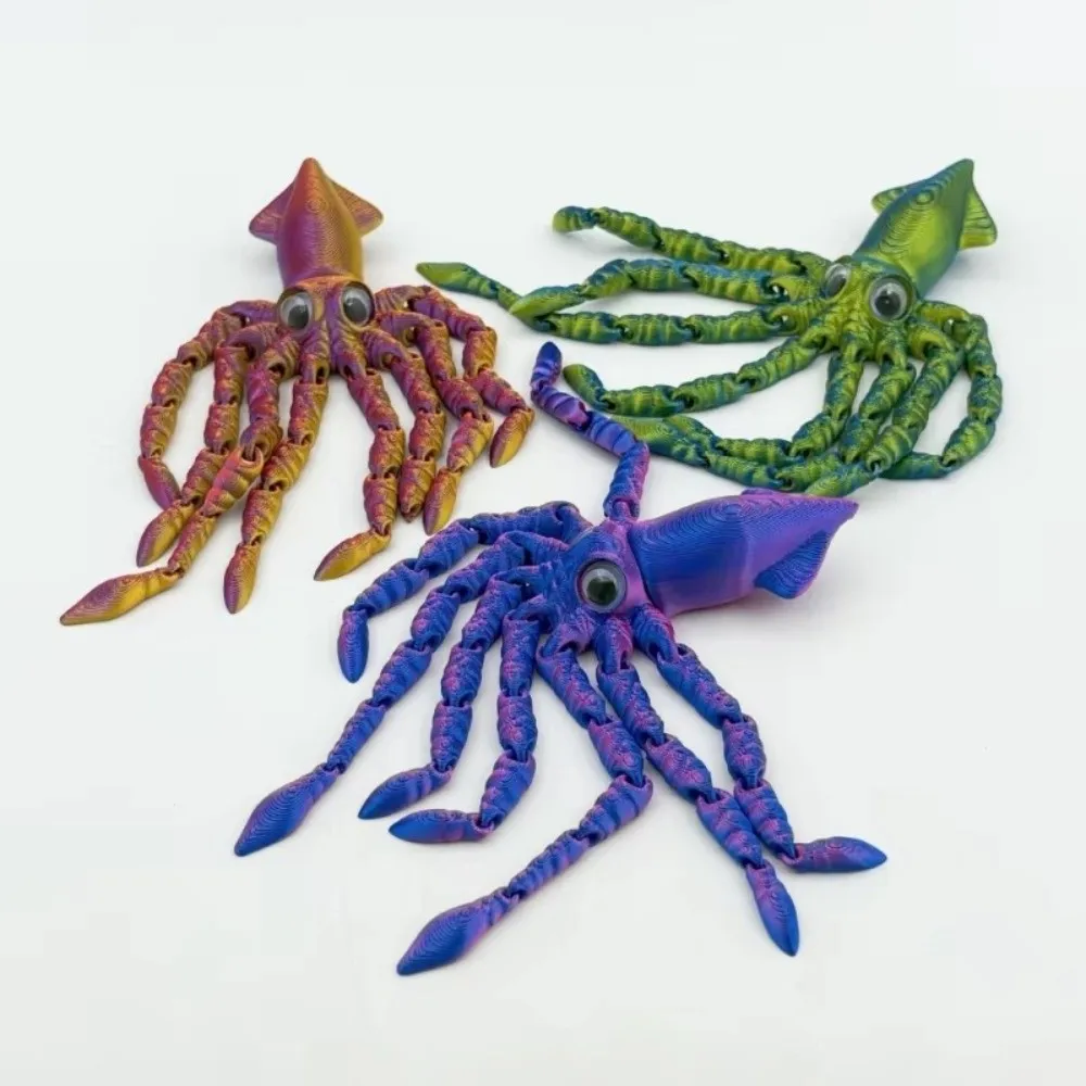 Funny Movable Joints 3D Printed Model Toy Action Figures Ornament Squid Model Octopus Model For Kids Gift
Funny Movable Joints 3D Printed Model Toy Action Figures Ornament Squid Model Octopus Model For Kids Gift