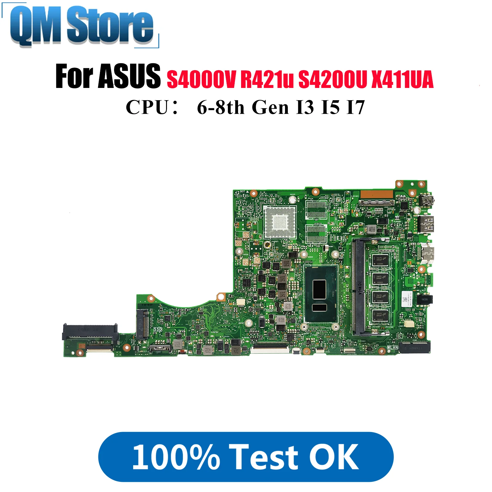 X411UA Laptop Motherboard For ASUS X411UV X411U X411UA X411UQ S4000V X411UNV X411UF S4200U X411UN r421u Mainboard I3 I5 I7 CPU
X411UA Laptop Motherboard For ASUS X411UV X411U X411UA X411UQ S4000V X411UNV X411UF S4200U X411UN r421u Mainboard I3 I5 I7 CPU