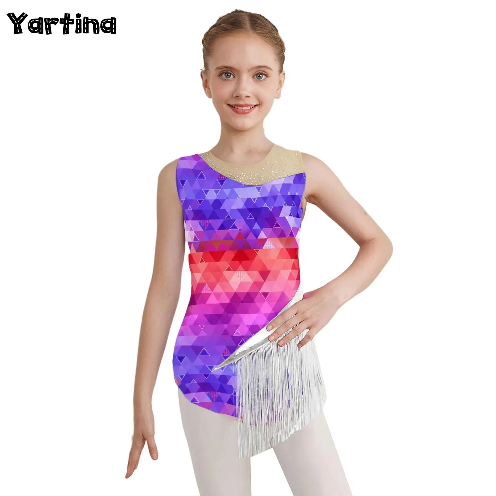 Детский балетный трикотаж для девочек, танцевальный трико, костюм с блестками и бриллиантами, бахрома, гимнастическое боди для фигурного катания, спортивный комбинезон на бретелях
Детский балетный трикотаж для девочек, танцевальный трико, костюм с блестками и бриллиантами, бахрома, гимнастическое боди для фигурного катания, спортивный комбинезон на бретелях