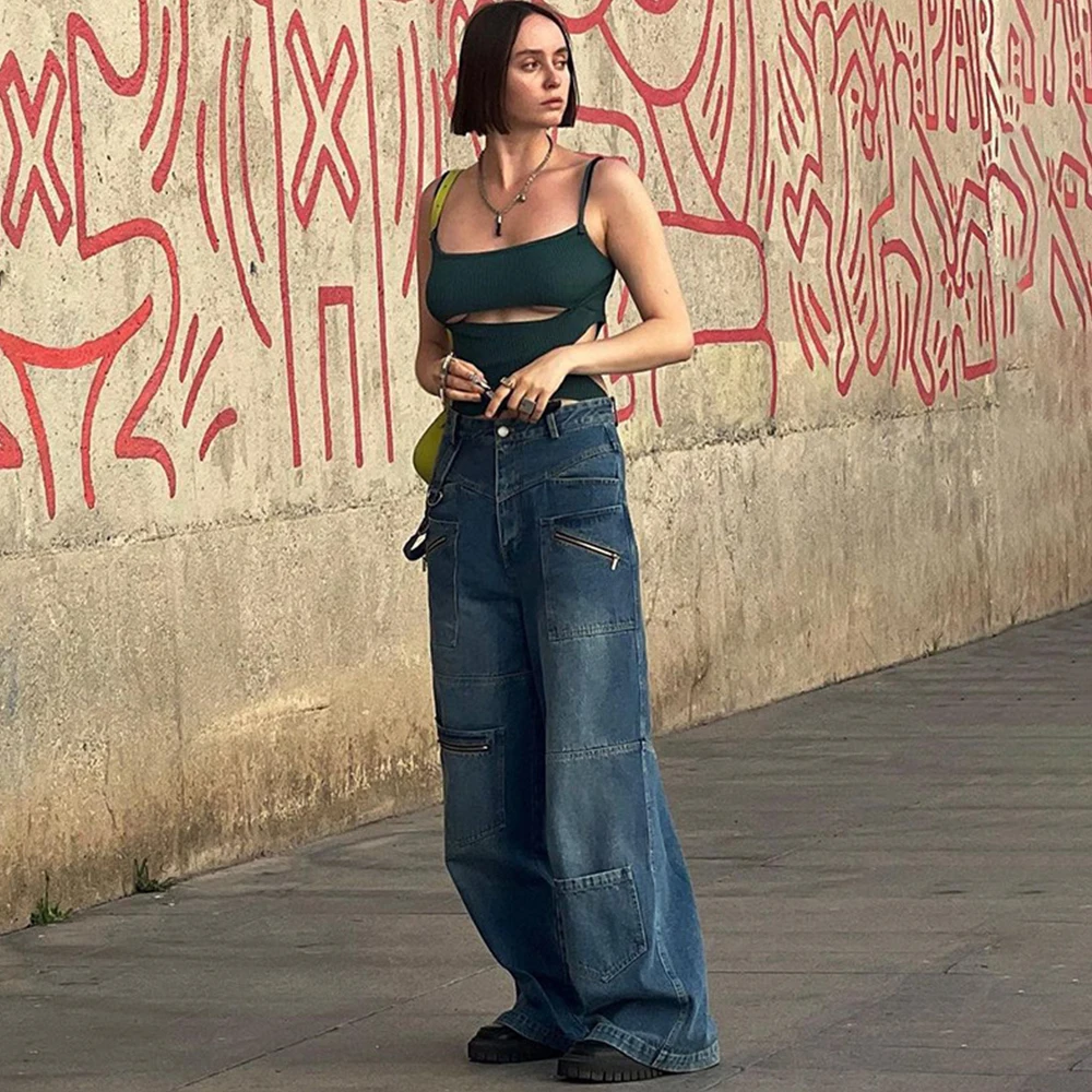 Heavy Industry Zipper Tooling Jeans Hot Girl High Waist Loose Straight Casual Pants Wide Leg Pants Casual Trousers Mopping Pants
Heavy Industry Zipper Tooling Jeans Hot Girl High Waist Loose Straight Casual Pants Wide Leg Pants Casual Trousers Mopping Pants