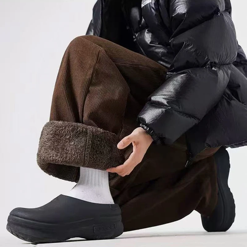 Зимние теплые широкие брюки женские Y2K плюшевые толстые вельветовые повседневные брюки из искусственного ягненка Bf винтажные свободные спортивные штаны на шнурке новые
Зимние теплые широкие брюки женские Y2K плюшевые толстые вельветовые повседневные брюки из искусственного ягненка Bf винтажные свободные спортивные штаны на шнурке новые