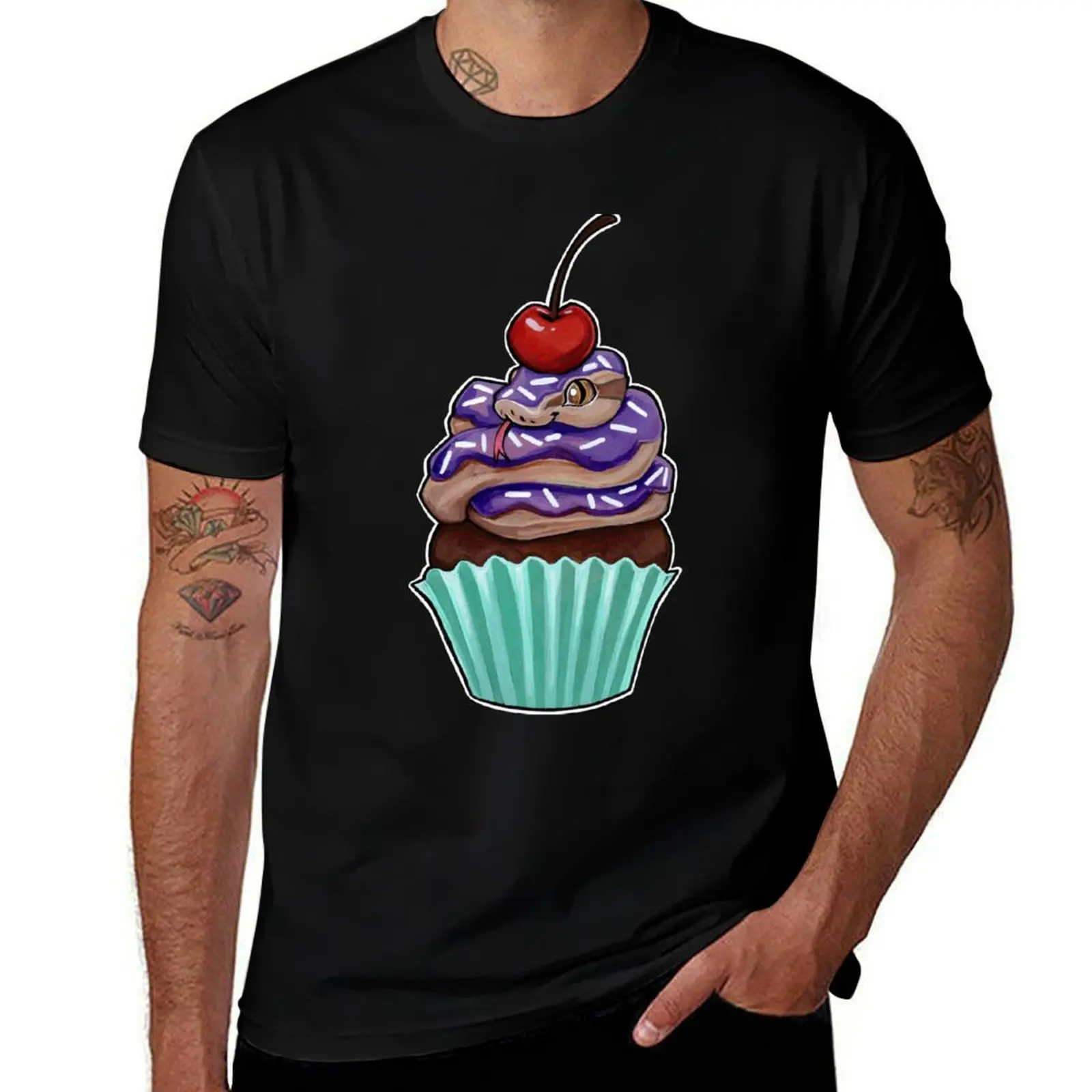 Snake cupcake T-Shirt Louboutins quick drying kawaii clothes black t shirts for men
Snake cupcake T-Shirt Louboutins quick drying kawaii clothes black t shirts for men