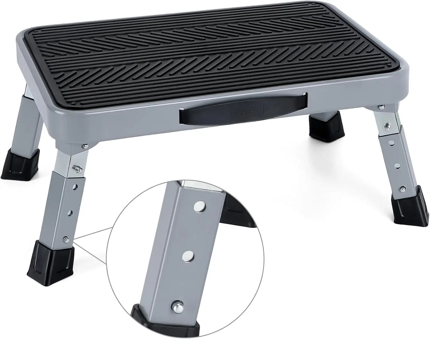 Height-Adjustable 7-9 Inch Folding Step Stool with Non-Slip Platform for Home Kitchen Office, Supports 330 Lbs
Height-Adjustable 7-9 Inch Folding Step Stool with Non-Slip Platform for Home Kitchen Office, Supports 330 Lbs