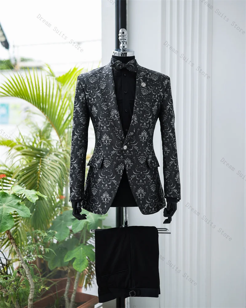 Luxury Men Suit Set 2 Piece Blazer+Pants Trousers Customized Luxury Formal Office Jacket Groom Wedding Tuxedos Prom Coat
Luxury Men Suit Set 2 Piece Blazer+Pants Trousers Customized Luxury Formal Office Jacket Groom Wedding Tuxedos Prom Coat
