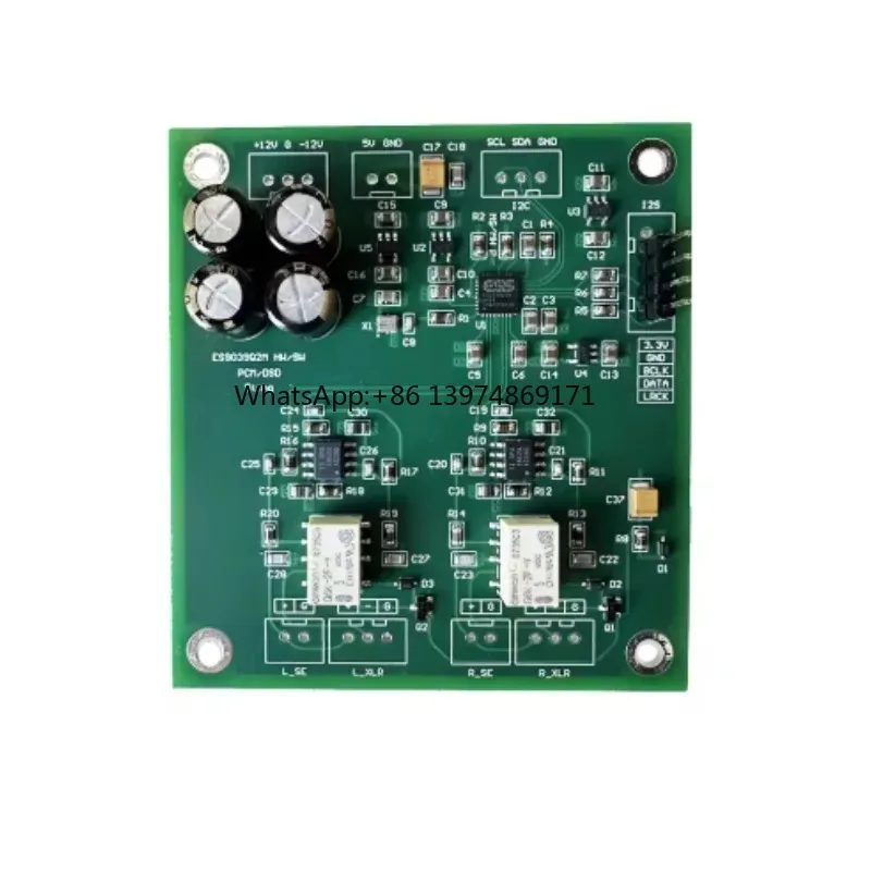 ES9039Q2M OPA1612 4-Layer DAC Decoder I2S Input PCM & DSD Automatic Switching HiFi Audio Digital to Analog Converter
ES9039Q2M OPA1612 4-Layer DAC Decoder I2S Input PCM & DSD Automatic Switching HiFi Audio Digital to Analog Converter