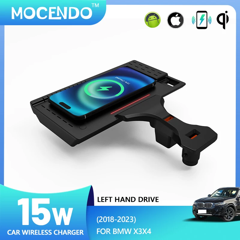 For BMW X3 X4 2018-2023 15W QI Wireless Car Charger Fast Charging OEM Fit with Phone Holder Car Accessories
For BMW X3 X4 2018-2023 15W QI Wireless Car Charger Fast Charging OEM Fit with Phone Holder Car Accessories