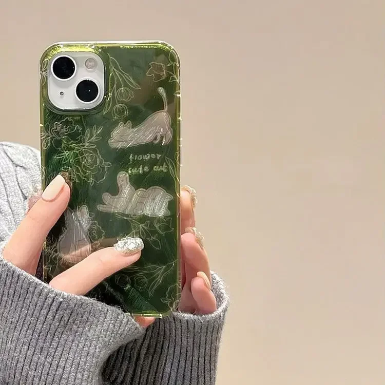 Feather Yarn Green Sketch Cat Phone Case for IPhone 16 15 14 13 12 11 Pro Max Plus Transparent Shockproof Hard Cover
Feather Yarn Green Sketch Cat Phone Case for IPhone 16 15 14 13 12 11 Pro Max Plus Transparent Shockproof Hard Cover