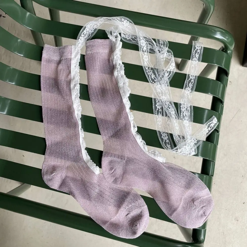 Sweet Thin Lolita Lace Socks Hollow Out Bowknot Mid Calf Socks Lace-up JK Pile Up Stockings Girl
Sweet Thin Lolita Lace Socks Hollow Out Bowknot Mid Calf Socks Lace-up JK Pile Up Stockings Girl