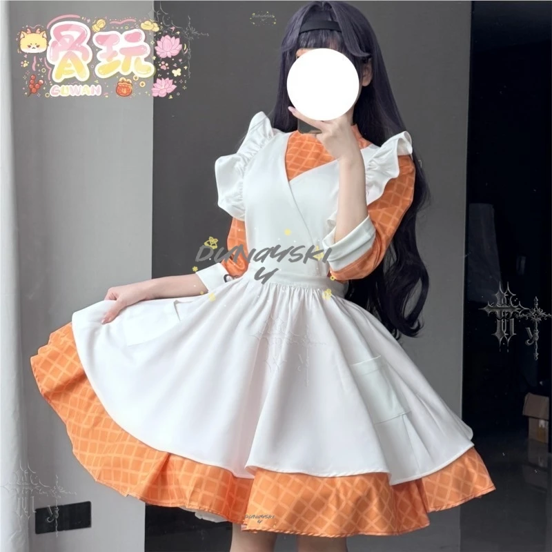 Womens Wakura Kuniko Maid Dress Lolita Style Two Dimensional Anime Outfit for Cosplay and Themed Party
Womens Wakura Kuniko Maid Dress Lolita Style Two Dimensional Anime Outfit for Cosplay and Themed Party
