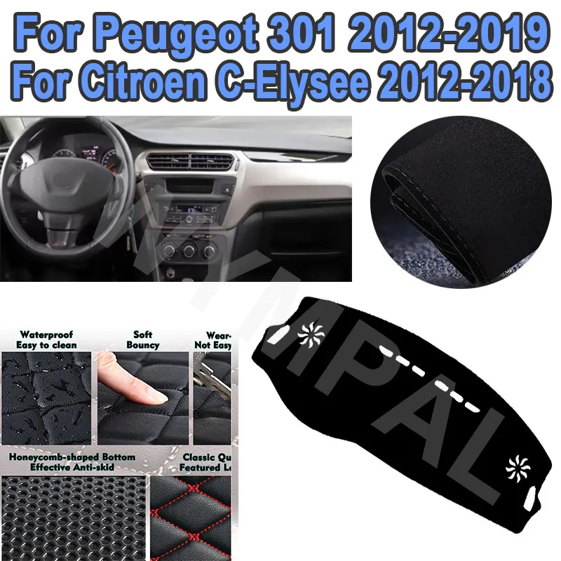 Car Inner Dashboard Cover For Peugeot 301 2012 - 2019 For Citroen C-Elysee 2012 2013 2014-2018 DashMat Carpet Sun-Shade Rug
Car Inner Dashboard Cover For Peugeot 301 2012 - 2019 For Citroen C-Elysee 2012 2013 2014-2018 DashMat Carpet Sun-Shade Rug