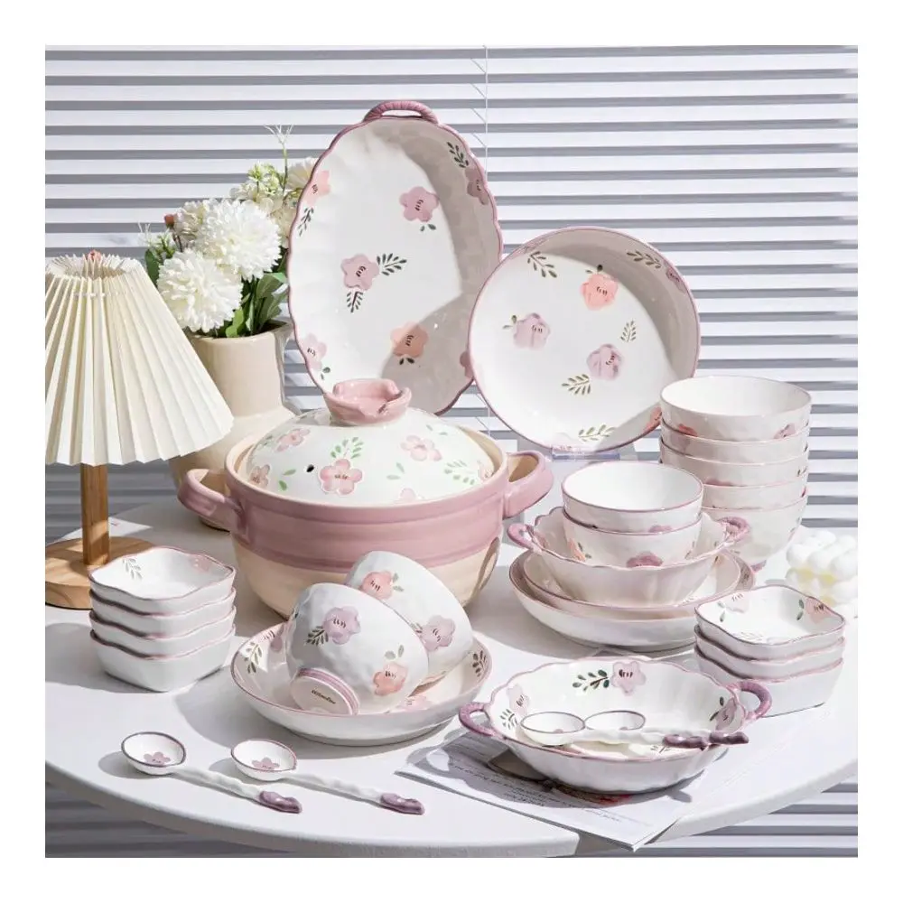 8 14pcs Ceramic Tableware Service For 2 4 6 People, HighValue Zixuan Flower Underglaze Color Ceramic Tableware Bowl And Plate C
8 14pcs Ceramic Tableware Service For 2 4 6 People, HighValue Zixuan Flower Underglaze Color Ceramic Tableware Bowl And Plate C
