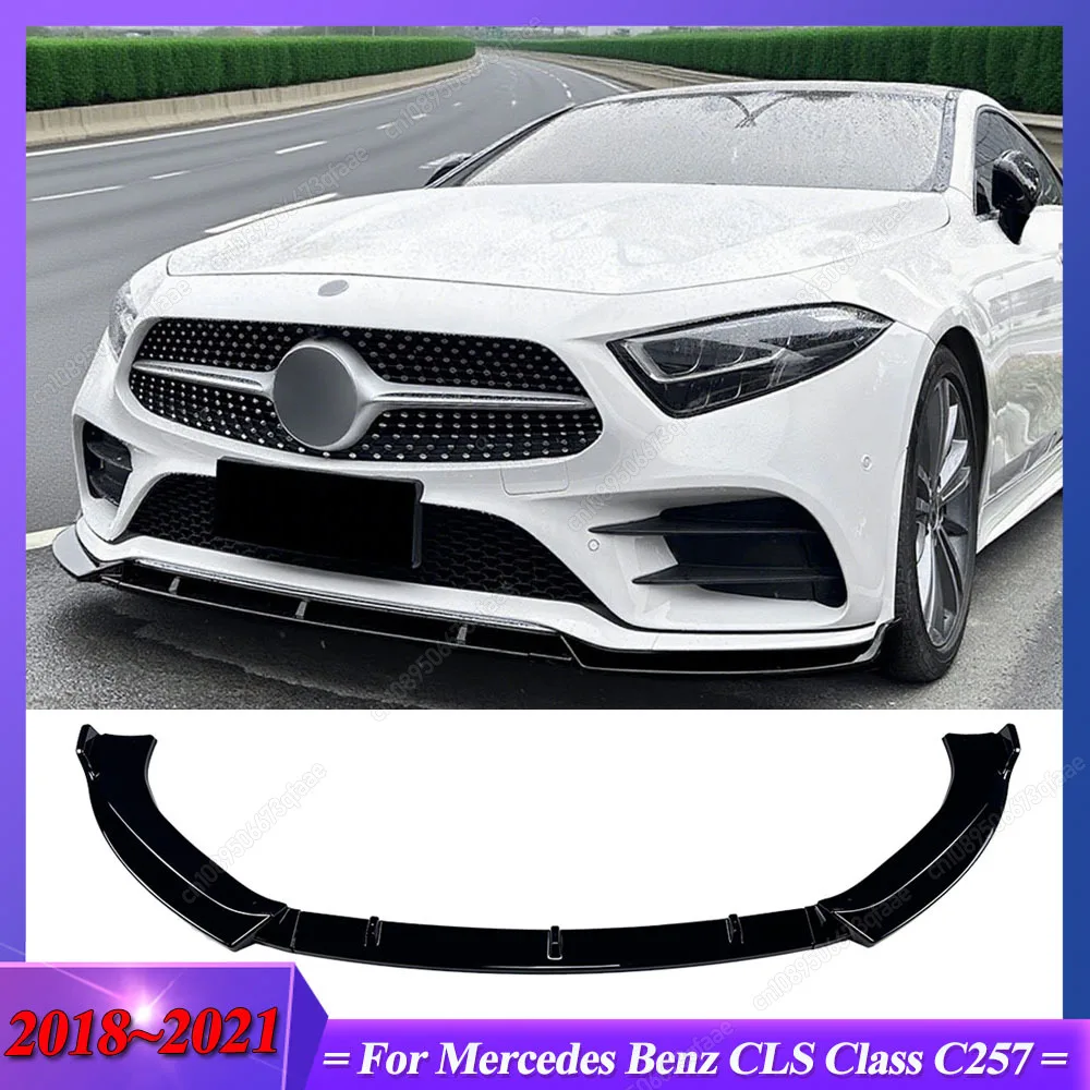 3Pcs Car Front Bumper Lip Diffuser For Mercedes Benz CLS Class C257 CLS53 CLS300 CLS350 CLS400 CLS450 2018-2021 ABS Black Tuning
3Pcs Car Front Bumper Lip Diffuser For Mercedes Benz CLS Class C257 CLS53 CLS300 CLS350 CLS400 CLS450 2018-2021 ABS Black Tuning