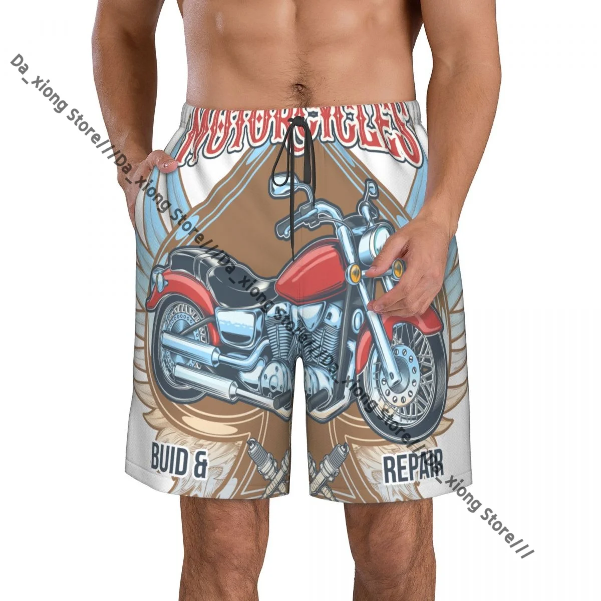 Men Beach Short Quick-drying Swimming Trunk Vintage Motorcycle Swimwear Swimsuit Bathing Shorts
Men Beach Short Quick-drying Swimming Trunk Vintage Motorcycle Swimwear Swimsuit Bathing Shorts