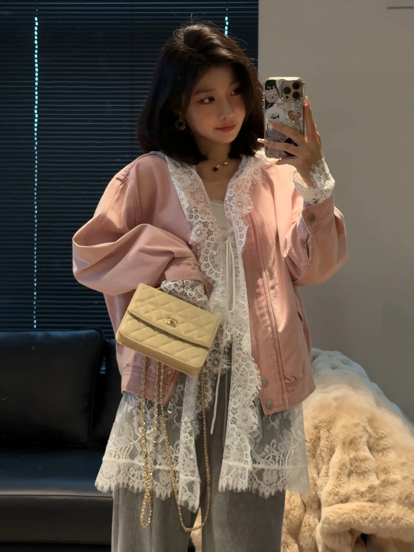 Куртка Lao Yang's Personal Sle ME 【Peachy Denim Jacket】 из 100% хлопка, винтажная, с эффектом потертости, розовая, короткая, верхняя одежда для женщин
Куртка Lao Yang's Personal Sle ME 【Peachy Denim Jacket】 из 100% хлопка, винтажная, с эффектом потертости, розовая, короткая, верхняя одежда для женщин
