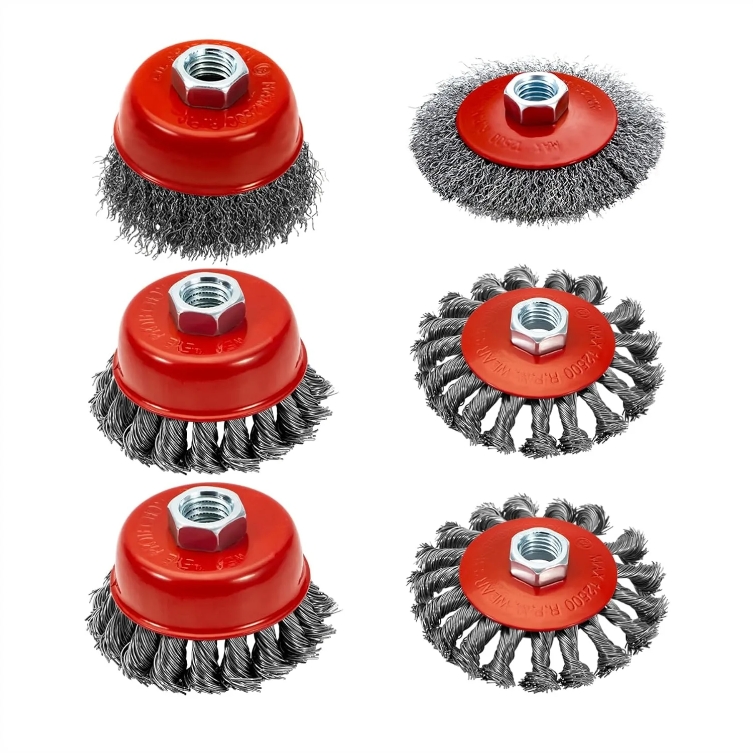 Angle Grinder Wire Wheel Set 4-1/2 Inch with 5/8-11 Arbor for Rust Removal
Angle Grinder Wire Wheel Set 4-1/2 Inch with 5/8-11 Arbor for Rust Removal
