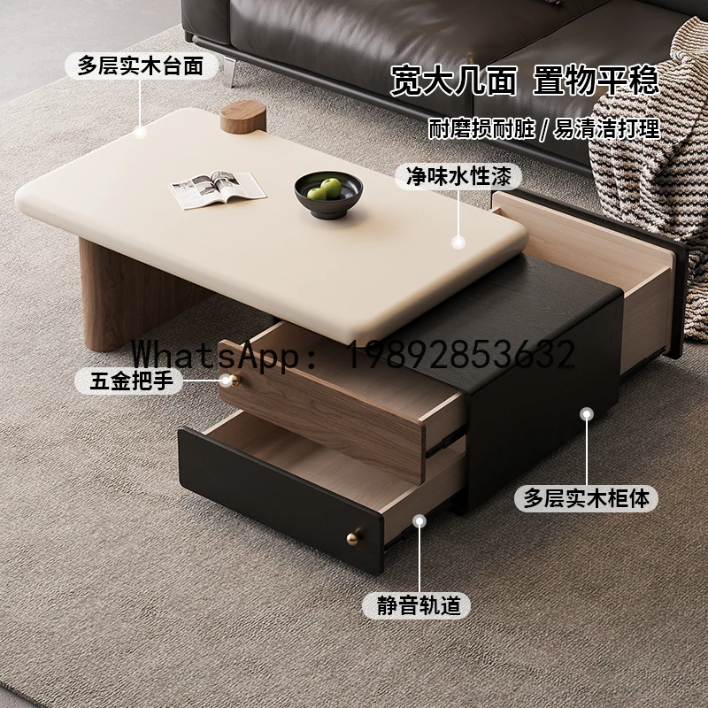 XL Vintage Solid Wood Coffee Table for Living Room, High-End Extendable Wabi-Sabi Style Tea Table
XL Vintage Solid Wood Coffee Table for Living Room, High-End Extendable Wabi-Sabi Style Tea Table
