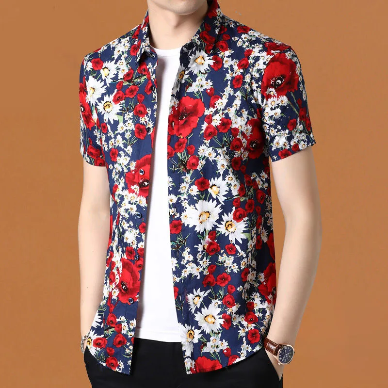 Fashion Male Clothes Polo-Neck Printed Shirt 2023 Summer New Casual Vintage Short Sleeve Single-breasted Men's Trend T-shirt
Fashion Male Clothes Polo-Neck Printed Shirt 2023 Summer New Casual Vintage Short Sleeve Single-breasted Men's Trend T-shirt