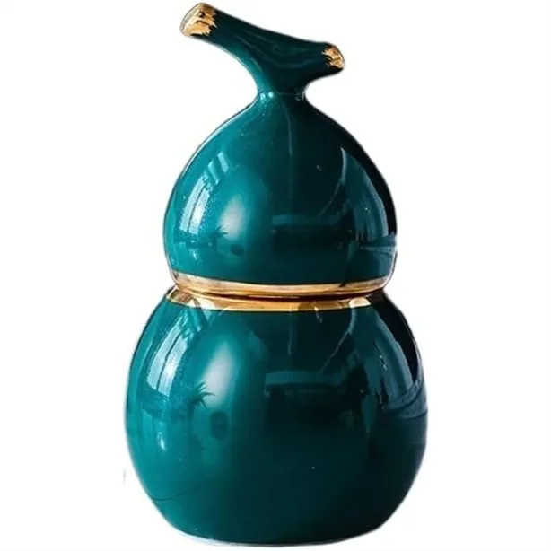 Ceramic Gourd Toothpick Dispenser for Tabletop, Unique Decorative Holder for Dining Table and Tea Table, Space-Saving Cotton
Ceramic Gourd Toothpick Dispenser for Tabletop, Unique Decorative Holder for Dining Table and Tea Table, Space-Saving Cotton