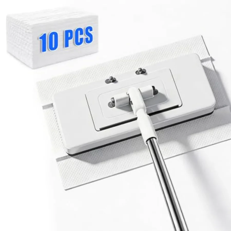 New 2-in-1 Push Clamp Lazy Mop Hands Free Flat Mop, Swiffer Mops Alternative, Compatible with Most Pads 360° Swivel and Adjusta
New 2-in-1 Push Clamp Lazy Mop Hands Free Flat Mop, Swiffer Mops Alternative, Compatible with Most Pads 360° Swivel and Adjusta