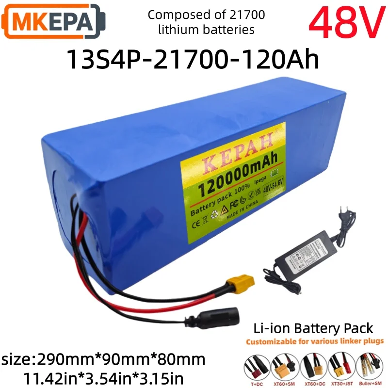 13S4P 21700 48V 120Ah Electric Scooters Li-ion Battery 3000W, for Bicycles Motorcycles, Kugoo M4/M4Pro/MaxSpeed Series Battery
13S4P 21700 48V 120Ah Electric Scooters Li-ion Battery 3000W, for Bicycles Motorcycles, Kugoo M4/M4Pro/MaxSpeed Series Battery