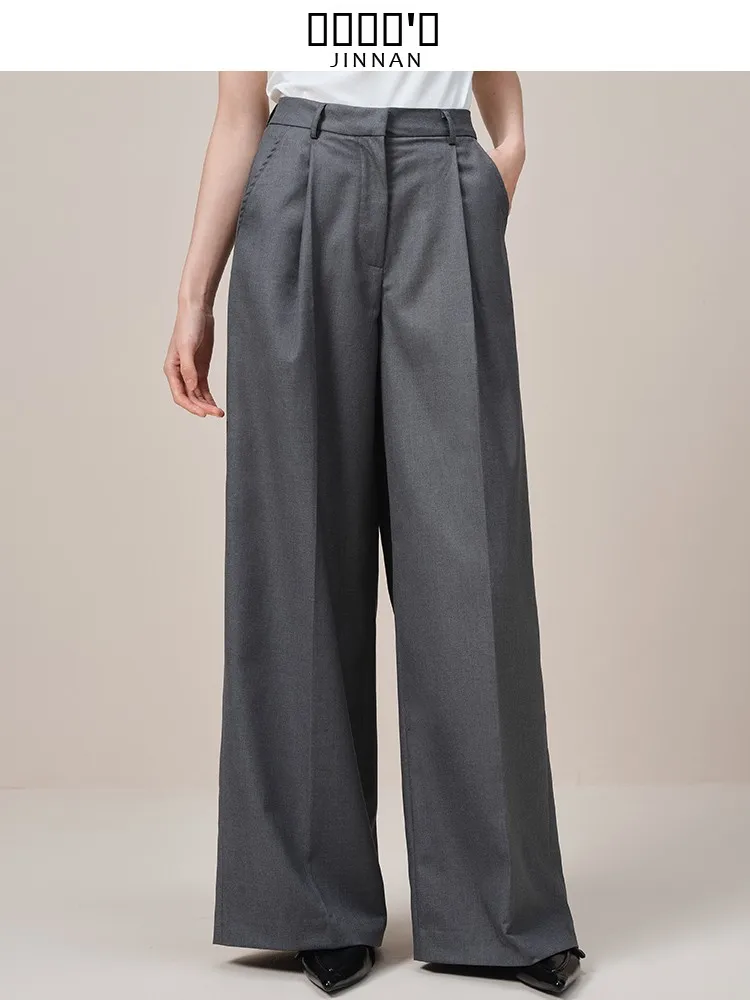 JINNAN ey Casual Wide Leg Straight Pants High Waist Long Trousers Women's Suit Pants Dra Versatile Floor-Length
JINNAN ey Casual Wide Leg Straight Pants High Waist Long Trousers Women's Suit Pants Dra Versatile Floor-Length