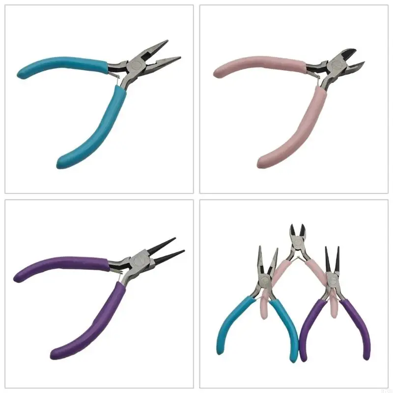 97QE Complete Jewelry Pliers Set Durable Craft Tools for Jewellery Making and Repair
97QE Complete Jewelry Pliers Set Durable Craft Tools for Jewellery Making and Repair