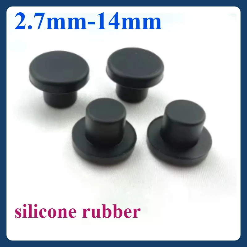 2.7mm-14mm T-shaped rubber cap Silicone rubber plug Plug head Blind cap
2.7mm-14mm T-shaped rubber cap Silicone rubber plug Plug head Blind cap
