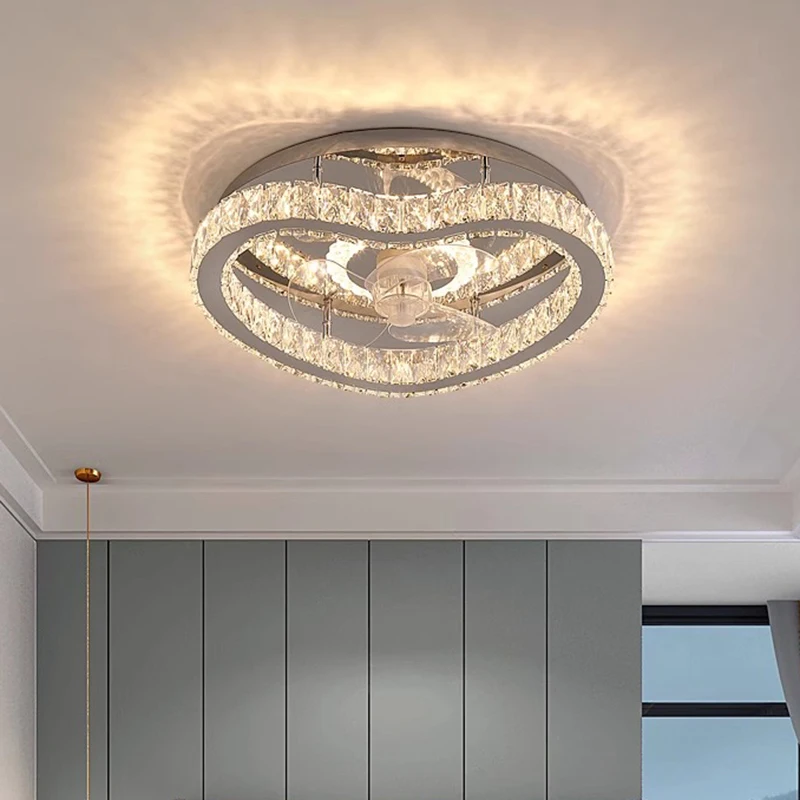AiPaiTe Modern LED Crystal Ceiling Fan Light with Speed Dimmer for Living Room and Bedroom Furniture Decoration
AiPaiTe Modern LED Crystal Ceiling Fan Light with Speed Dimmer for Living Room and Bedroom Furniture Decoration