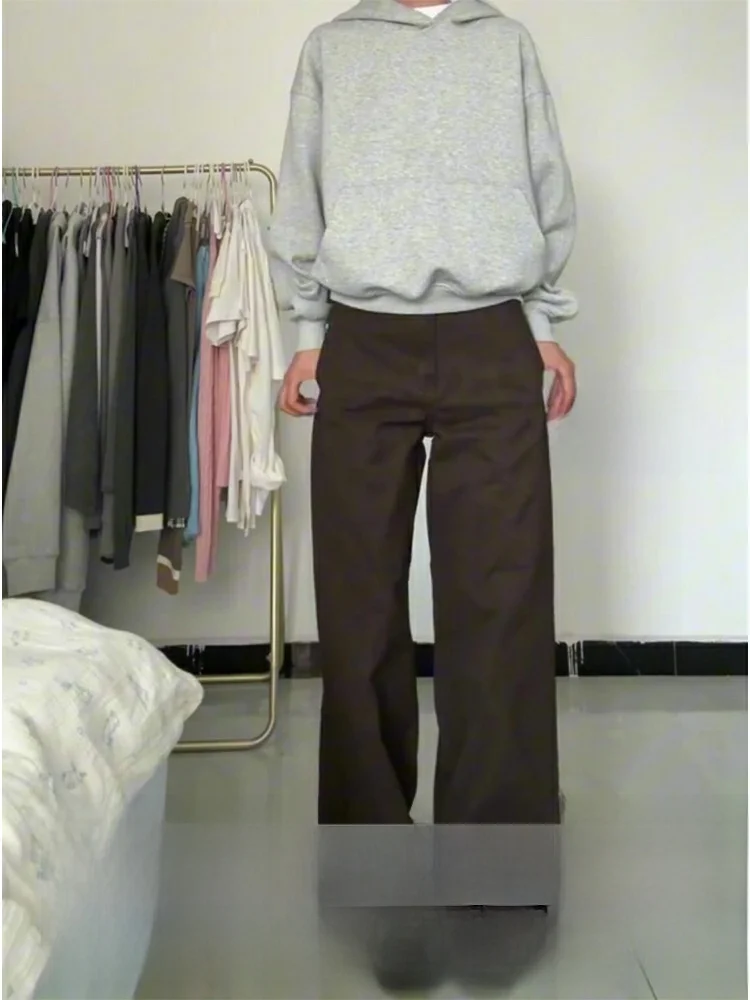 Американский ретро дизайн с высокой талией кофейного цвета, джинсовые брюки, женские осенне-зимние прямые широкие брюки, сексуальная девушка
Американский ретро дизайн с высокой талией кофейного цвета, джинсовые брюки, женские осенне-зимние прямые широкие брюки, сексуальная девушка