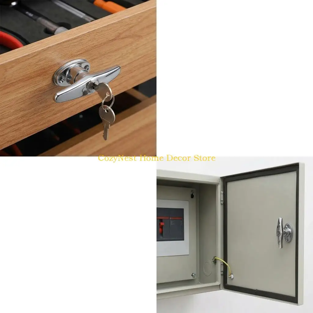 92MF T Handle Lock With Zinc Alloy Security Lock For Wardrobes Storage Box And Furniture Door Drawer Easy Installation
92MF T Handle Lock With Zinc Alloy Security Lock For Wardrobes Storage Box And Furniture Door Drawer Easy Installation