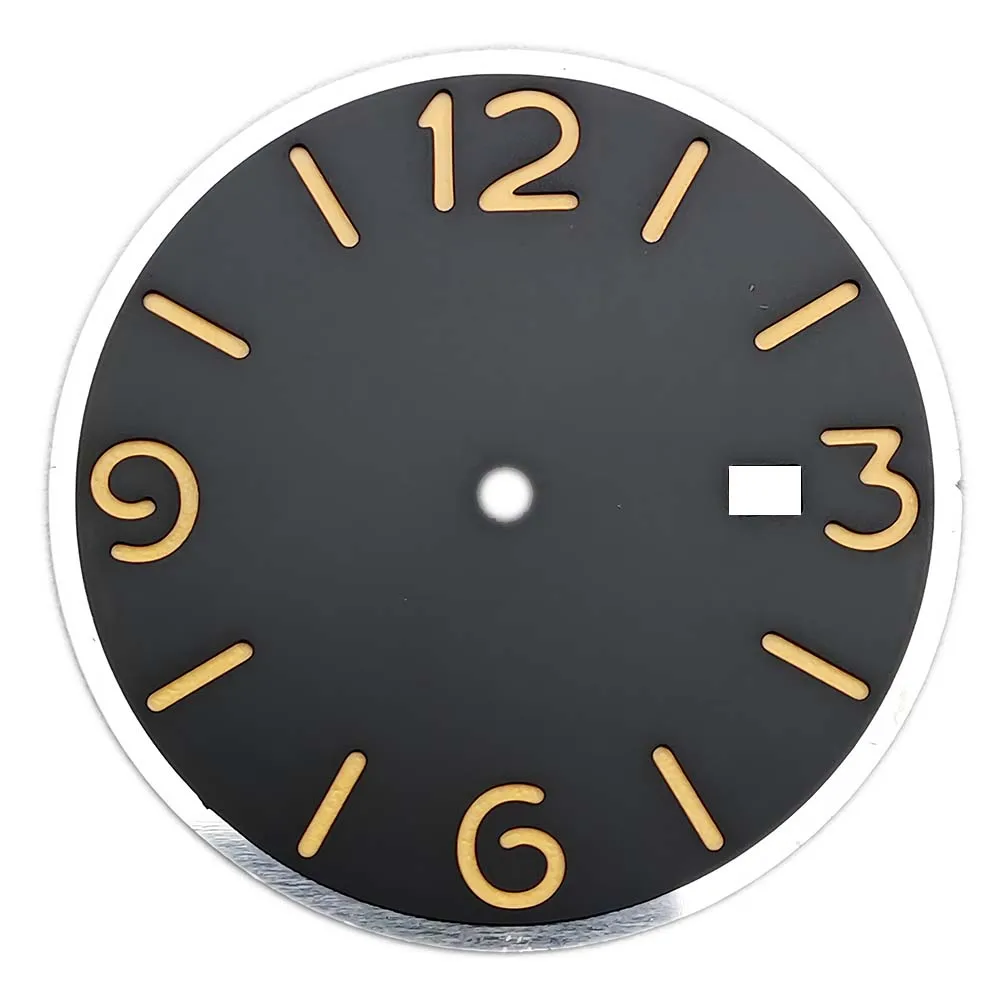 Циферблат часов 37 мм с зеленым светом для NH35, циферблат, черный/желтый/зеленый циферблат для мужских наручных часов, модифицированная часть
Циферблат часов 37 мм с зеленым светом для NH35, циферблат, черный/желтый/зеленый циферблат для мужских наручных часов, модифицированная часть