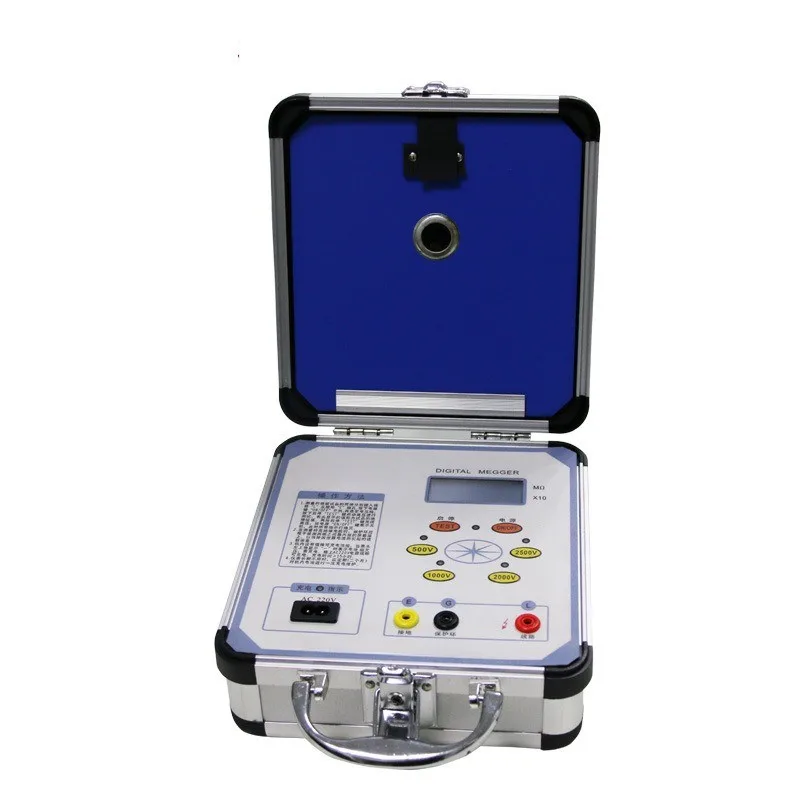 2.5kV 4-Gear Digital Megohmmeter Insulation Resistance Tester for Power Test