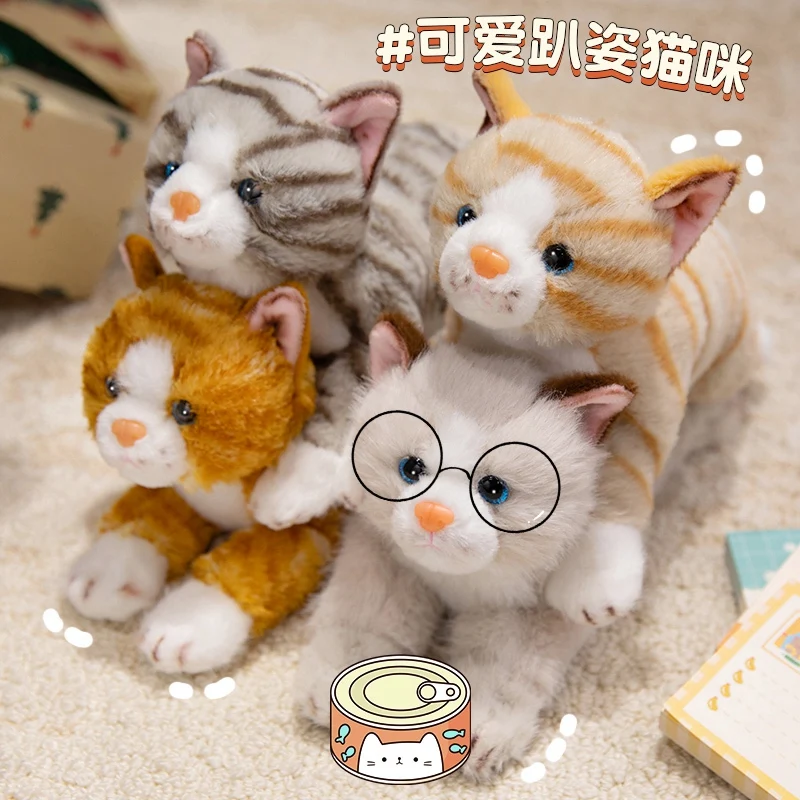Simulation Lifelike Pet Cat Plush Toys Soft Stuffed Anima Cute Plushie Doll Lie Prone Funny Color Kitten Pillow for Girl Gifts
Simulation Lifelike Pet Cat Plush Toys Soft Stuffed Anima Cute Plushie Doll Lie Prone Funny Color Kitten Pillow for Girl Gifts