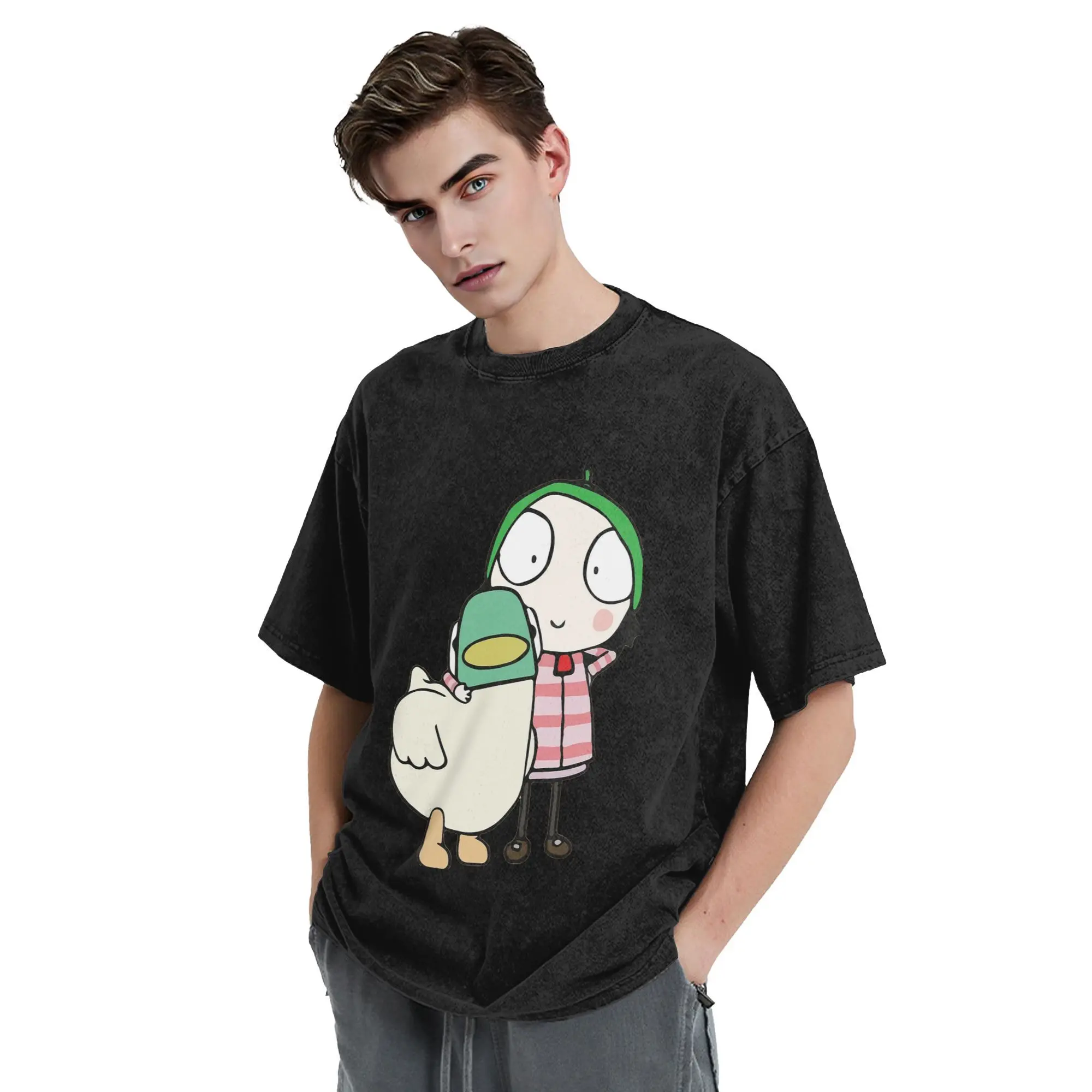 Sarah and Duck having fun T-Shirt for Men Cotton Oversized T Shirts Men's Tees Short O-Neck Summer Clothes Tops S-2XL
Sarah and Duck having fun T-Shirt for Men Cotton Oversized T Shirts Men's Tees Short O-Neck Summer Clothes Tops S-2XL