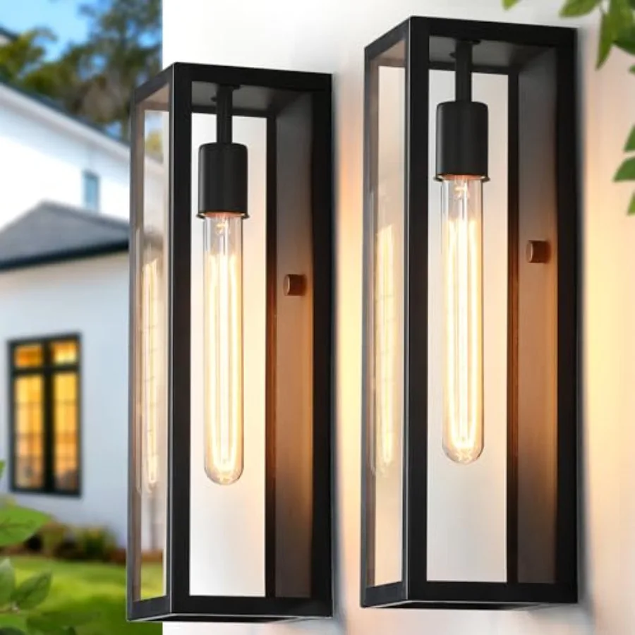 16'' Large Outdoor Wall Light Fixtures 2-Pack, Anti-Rust Outdoor Porch Lights Wall Mount, Modern Outside Sconce Lights for Hous
16'' Large Outdoor Wall Light Fixtures 2-Pack, Anti-Rust Outdoor Porch Lights Wall Mount, Modern Outside Sconce Lights for Hous