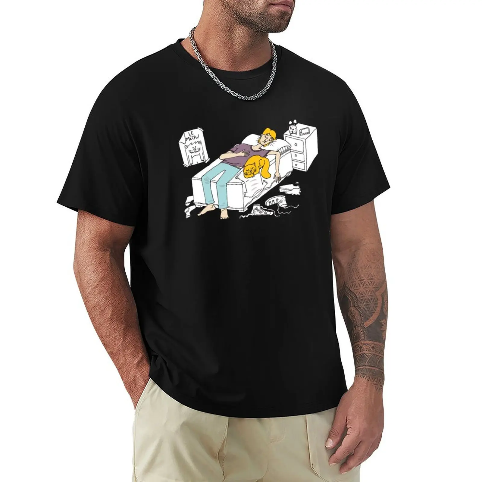 Why should I make my bed again T-Shirt Casual Lightweight Short Sleeve Top
Why should I make my bed again T-Shirt Casual Lightweight Short Sleeve Top