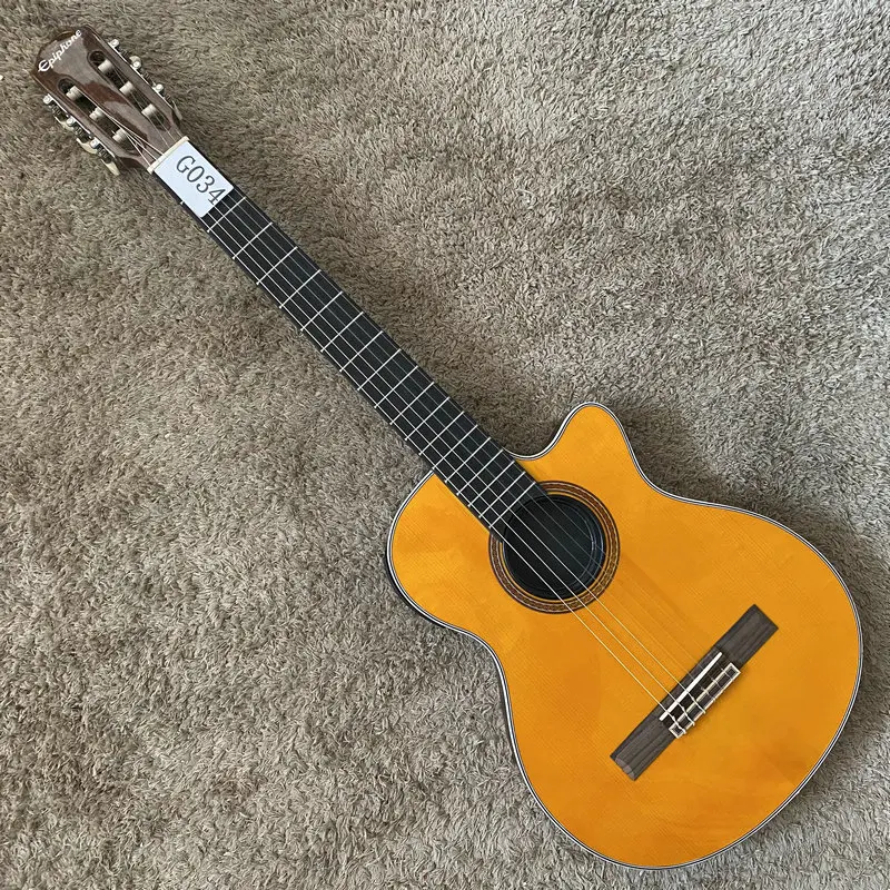 G034 Original Genuine EPI CE Coupe Thinbody Nylon String Classical Acoustic-electric Guitar with SH148 Shadow Pickups
G034 Original Genuine EPI CE Coupe Thinbody Nylon String Classical Acoustic-electric Guitar with SH148 Shadow Pickups