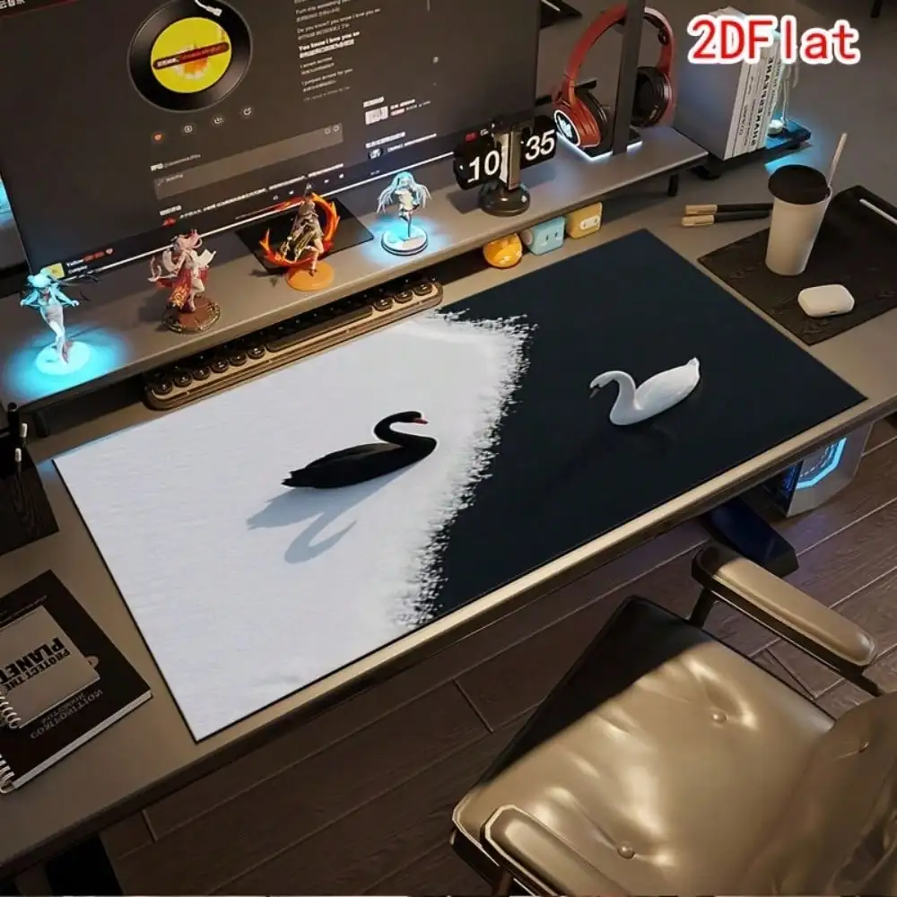 1pc Mouse Pad (Black And White Swan Pattern) Durable Extra Large Non-Slip Rubber Desk Mat, Gaming Office Accessory Home Multifunctional Rectangular PC Keyboard Pad, Perfect Holiday Gift
1pc Mouse Pad (Black And White Swan Pattern) Durable Extra Large Non-Slip Rubber Desk Mat, Gaming Office Accessory Home Multifunctional Rectangular PC Keyboard Pad, Perfect Holiday Gift
