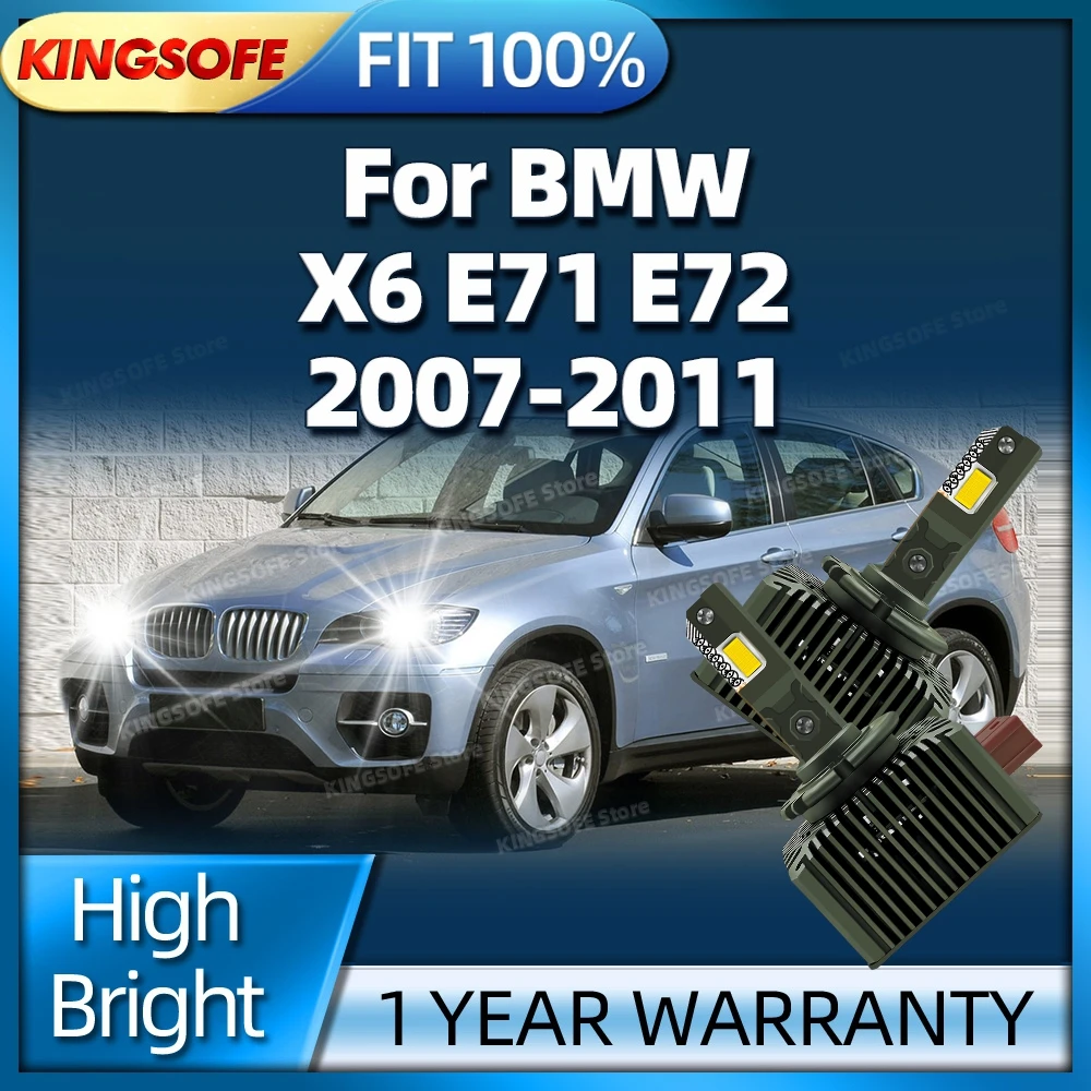 2PCS LED Headlight HID D1S Headlamp 50000LM Xenon Car Light Turbo Lamp For BMW X6 E71 E72 2007 2008 2009 2010 2011 Plug and Play
2PCS LED Headlight HID D1S Headlamp 50000LM Xenon Car Light Turbo Lamp For BMW X6 E71 E72 2007 2008 2009 2010 2011 Plug and Play