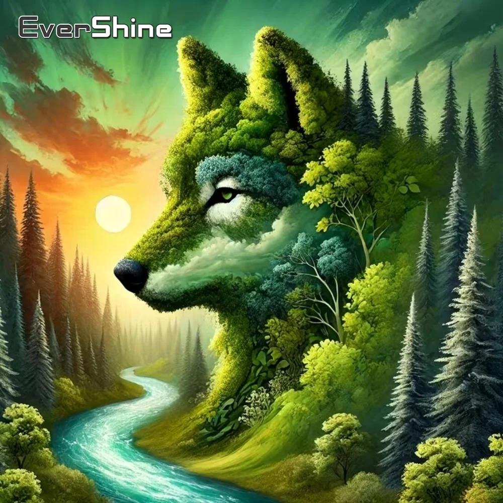 EverShine DIY Diamond Painting Wolf Animal Abstract Embroidery Tree Picture Rhinestones Diamond Mosaic River Holiday Gifts
EverShine DIY Diamond Painting Wolf Animal Abstract Embroidery Tree Picture Rhinestones Diamond Mosaic River Holiday Gifts