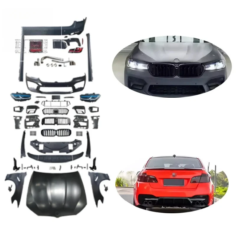 Cc F10 old version upgraded to G30 M5 for s f10 new kit body system car bumper 5 series fullset
Cc F10 old version upgraded to G30 M5 for s f10 new kit body system car bumper 5 series fullset