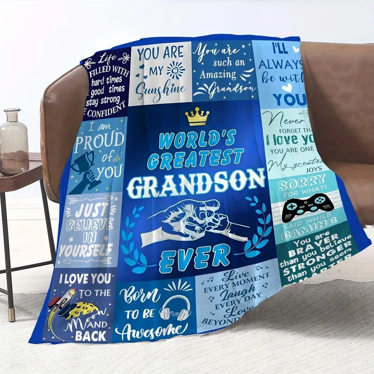 Blue Patchwork Pattern Printed Blanket Modern Fashion Soft Comfort Travel Sofa Bed Office Home Decoration Anime Blanket
Blue Patchwork Pattern Printed Blanket Modern Fashion Soft Comfort Travel Sofa Bed Office Home Decoration Anime Blanket