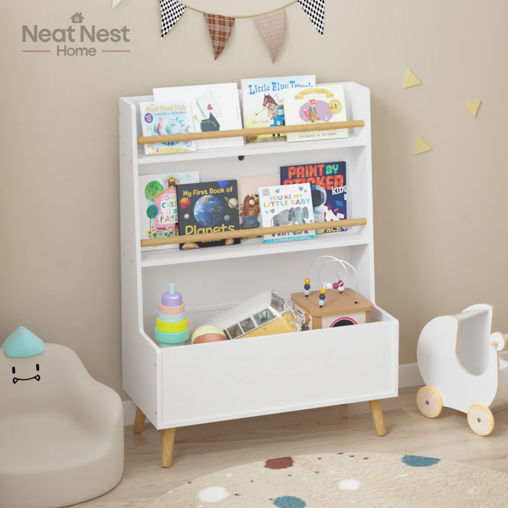 Kids Bookshelf, Book and Magazine Rack, Book Organizer, toy Storage Cabinet Organizer, Simple installation, Bedroom furniture
Kids Bookshelf, Book and Magazine Rack, Book Organizer, toy Storage Cabinet Organizer, Simple installation, Bedroom furniture