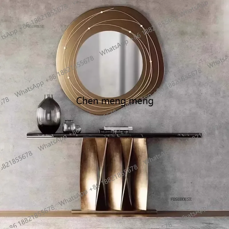 Designer Luxury Modern Marble Console Tables Stainless Steel Entryway Table Home Living Room Corridor Decoration Furniture k
Designer Luxury Modern Marble Console Tables Stainless Steel Entryway Table Home Living Room Corridor Decoration Furniture k